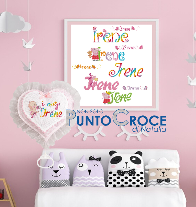 Irene, Peppa, bimba, farfalle, ciuccio (663x700, 321Kb)