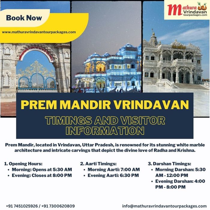 Prem Mandir Vrindavan_ Timings and Visitor Information (700x700, 107Kb)