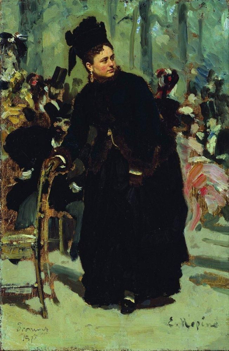 18. Дама, облокотившаяся на спинку стула, 1875 год (456x700, 346Kb)