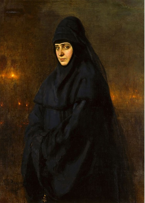 23. «Монахиня». 1887 г. Холст, масло. 55 x 87 см (2) (499x700, 259Kb)