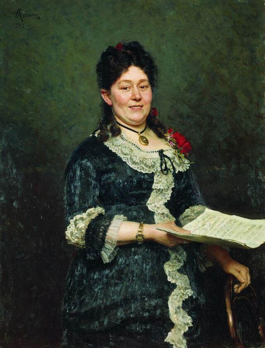 Портрет певицы А. Н. Молас, 1883г. Холст, масло. 112см.Х 85см. ?nbsp;усский музей (532x700, 354Kb)