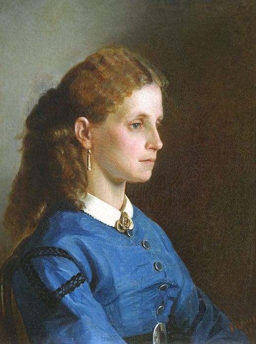 «Портрет Яницкой» 1865г. Холст, масло. 59 × 49 см  (519x700, 419Kb)