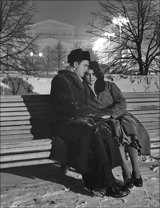 ссср Влюбленные, Москва 1956 год (538x700, 239Kb)