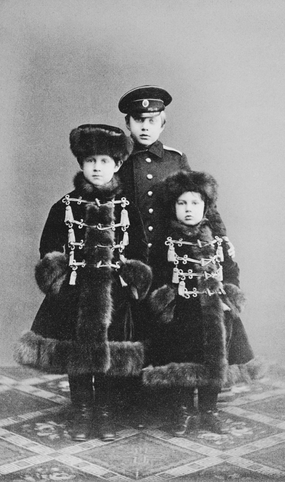 россия Великие князья Дмитрий, Константин и Вячеслав Константиновичи, 1866 год (413x700, 190Kb)