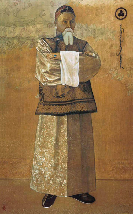 Portret-professora-Nikolaya-Reriha-v-polnyj-rost-v-tibetskom-plate.-1933 (435x700, 347Kb)