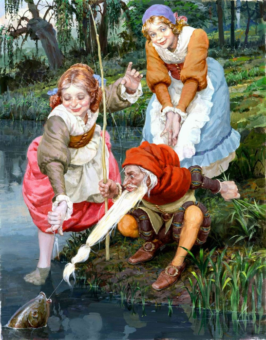 0 0 Белоснежка и Краснозорька (546x700, 521Kb)