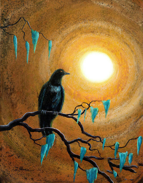 raven-in-dark-autumn-laura-iverson (547x700, 596Kb)