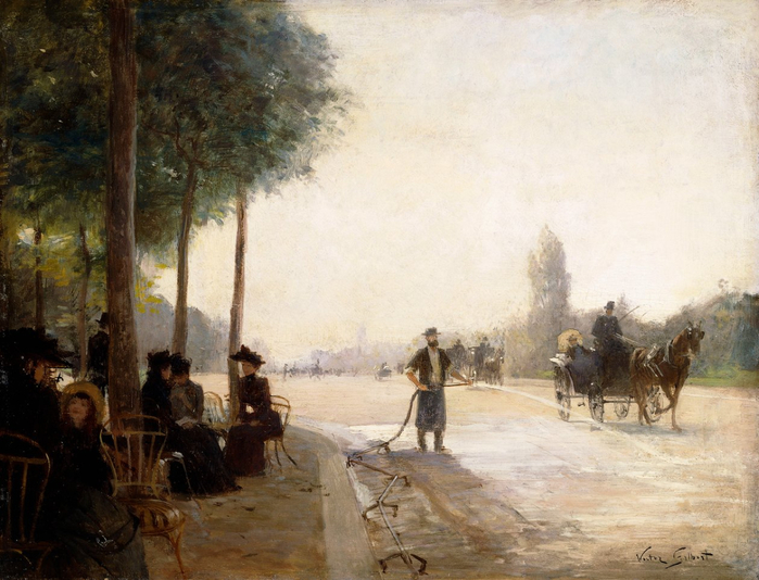 Victor_Gabriel_Gilbert_-_The_Champs_Elysees_Paris_-_(MeisterDrucke-833117) (700x534, 387Kb)