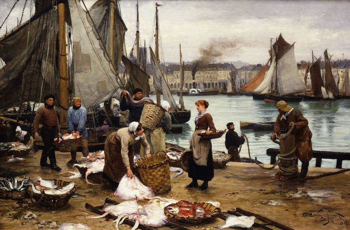 Victor_Gabriel_Gilbert_-_Unloading_the_Catch_1881_-_(MeisterDrucke-840254) (700x461, 419Kb)