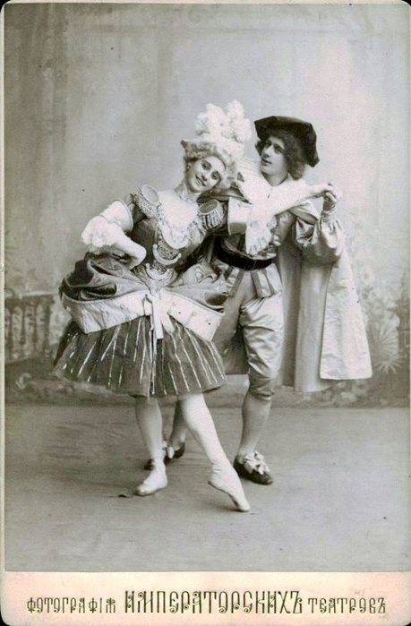  оссия Павлова А. П. и Фокин М. М. в танце полонез. 1900 год. (459x700, 284Kb)