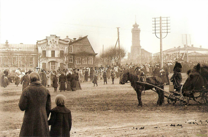  оссия Похороны полицейского, Екатеринбург 1904 год (700x461, 358Kb)
