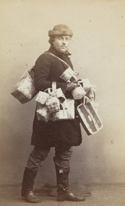  оссия Продавец берестяных корзин, 1867 год (425x700, 368Kb)