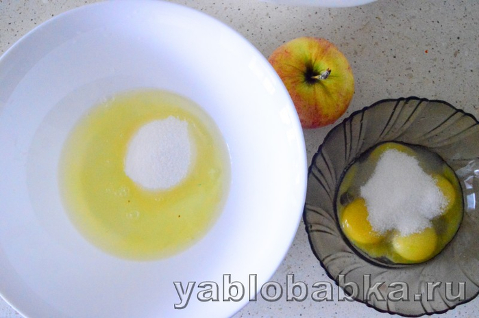 сметанная шарлотка с яблоками и грецкими орехами 3 (700x465, 275Kb)