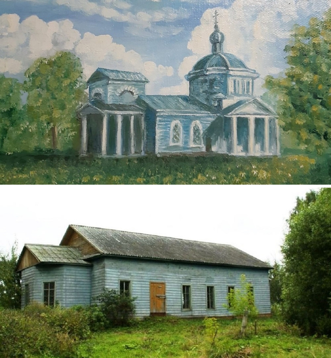 Давыдово. Смоленская ц., 1802 г. (арх. и совр. фото). (647x700, 449Kb)