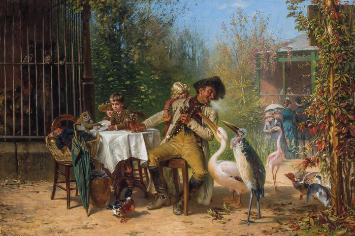 'At_the_Zoo'_by_Frederik_Hendrik_Kaemmerer (700x465, 420Kb)