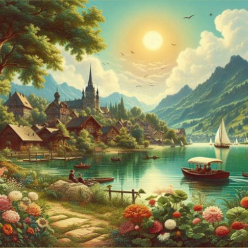 деревня на берегу озера5 (486x486, 70Kb)