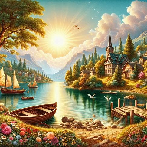 деревня на берегу озера7 (486x486, 70Kb)
