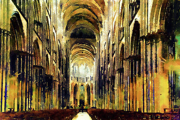 bayeux-cathedral-golden-morning-georgiana-romanovna (600x400, 373Kb)