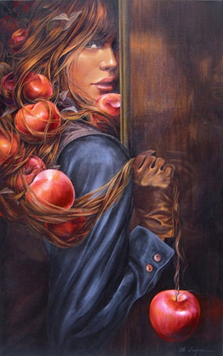 Chel_n Sanjuan 1967 - Spanish Magical Realism painter - Tutt'Art@ (11) (440x700, 308Kb)