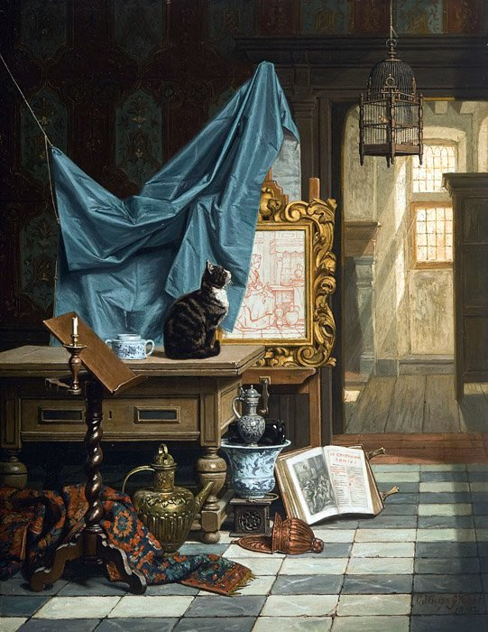 Charles_Joseph_Grips_-_The_Artist's_Studio,_1882 (541x700, 319Kb)