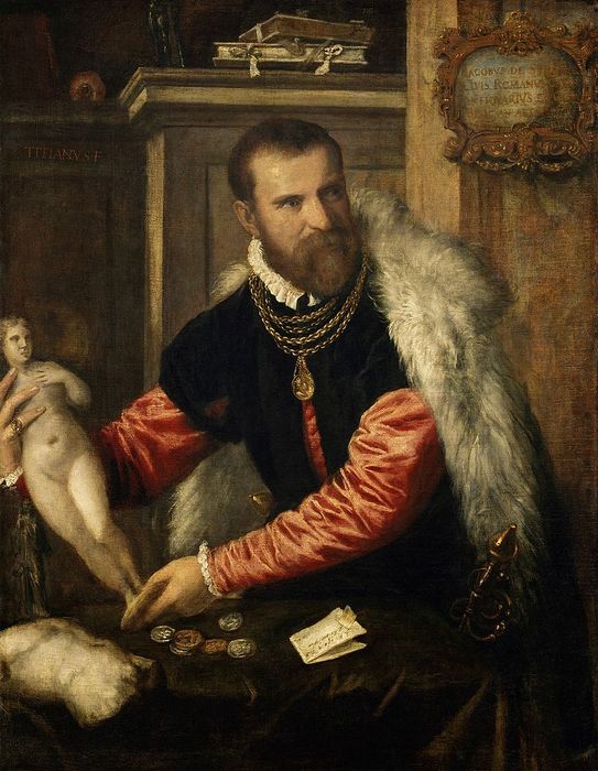 Вена. Музей истории искусств. Худ. Тициан, Якопо де Страда (543x700, 76Kb)