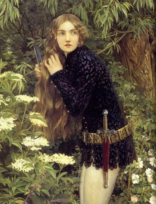1905 The little foot page. Detail. The National Museums and Galleries on Merseyside,  (537x700, 174Kb)