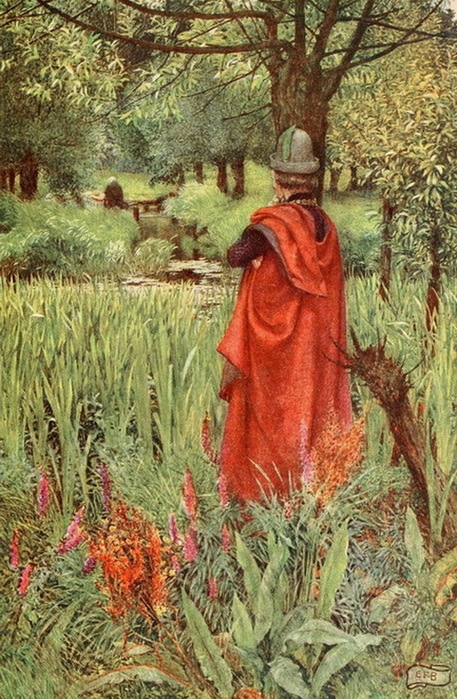 1911 16    ,   Lancelot Musing on Elaine's Death (457x700, 178Kb)