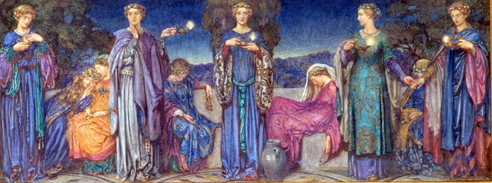 The Wise ++ and Foolish Virgins. 1900-1901 (   ). , .  (700x260, 108Kb)