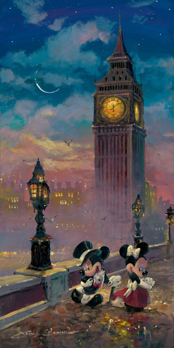 Walt Disney Fine Art - James Coleman 1949  - American Impressionist  painter - Tutt'Art@ - (6) (350x700, 275Kb)