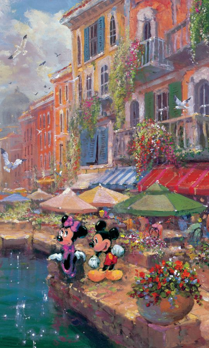 Walt Disney Fine Art - James Coleman 1949  - American Impressionist  painter - Tutt'Art@ - (16) (420x700, 407Kb)