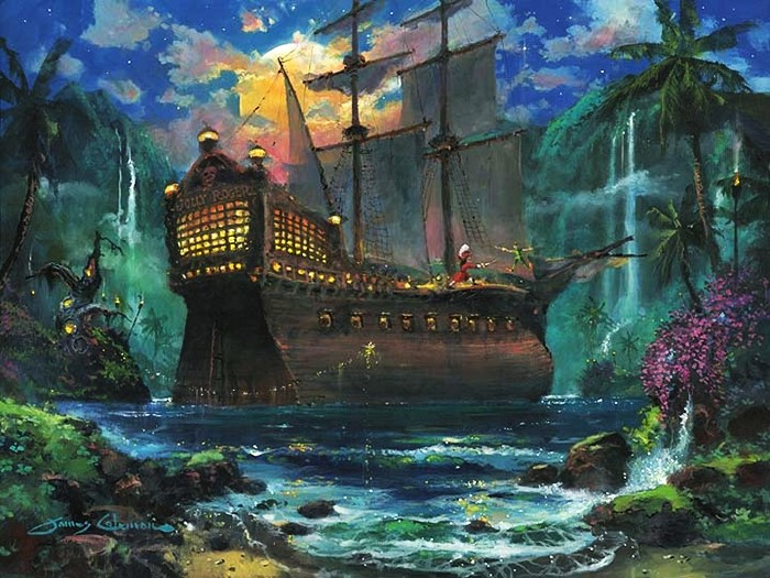 Walt Disney Fine Art - James Coleman 1949  - American Impressionist  painter - Tutt'Art@ - (21) (700x525, 359Kb)