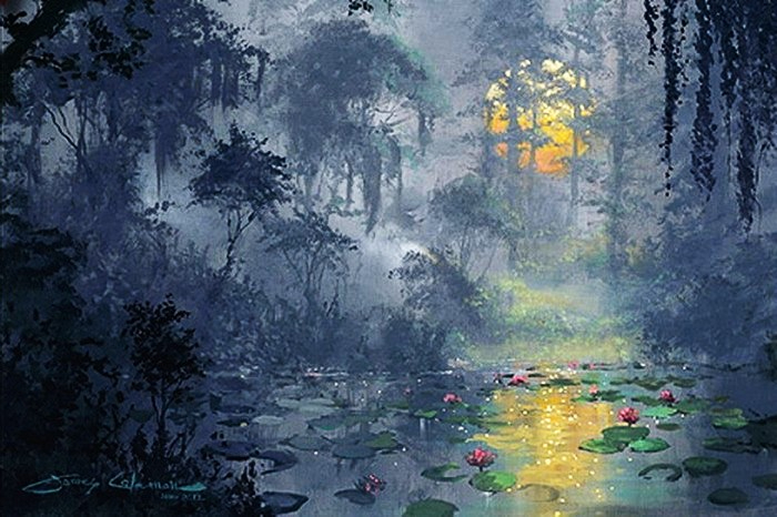 Walt Disney Fine Art - James Coleman 1949  - American Impressionist  painter - Tutt'Art@ - (29) (700x466, 268Kb)