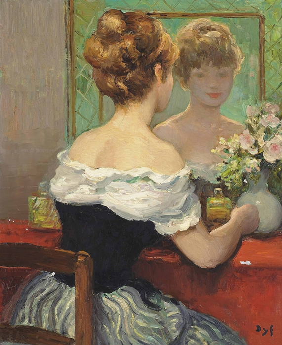 Marcel Dyf 1899-1985 - French  Impressionist Painter - Lady Claudine - Tutt'Art@ (19) (571x700, 460Kb)