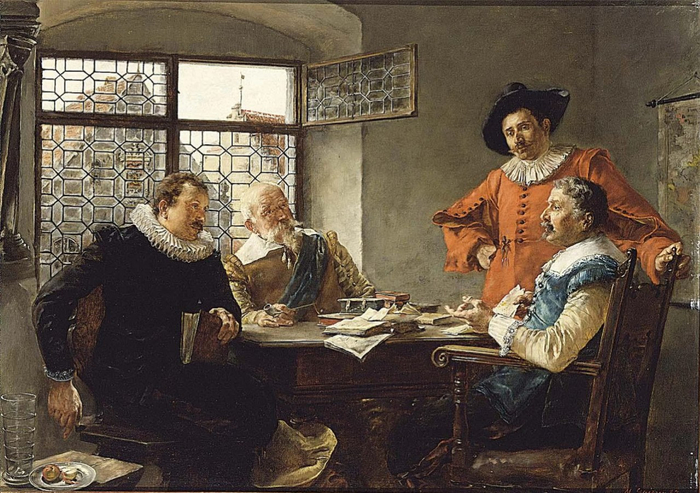 Max_Gaisser_-_An_interesting_conversation_(1883) (700x493, 403Kb)