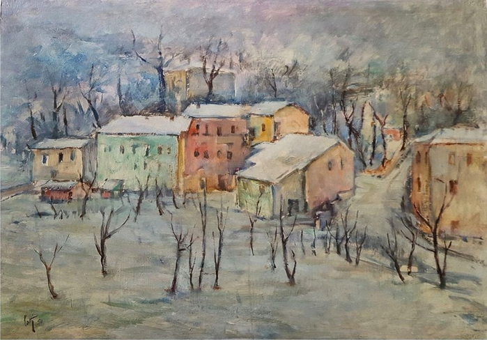 Betto-Lotti-Nevicata-olio-su-tavola-1950 (700x488, 367Kb)