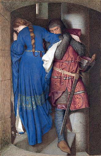 Hellelil_and_Hildebrand,_the_meeting_on_the_turret_stairs,_by_Frederic_William_Burton (330x512, 61Kb)