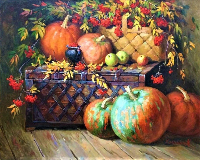 М.Калинин-Натюрморт-с-тыквой-и-сундуком (700x560, 483Kb)