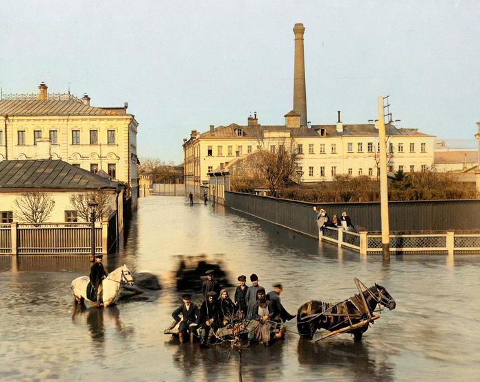  оссия Кожевническая улица, Большой Марковский переулок. Москва, 1895 год. (700x556, 453Kb)