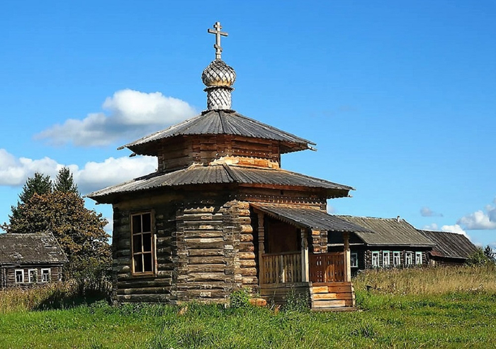 Большое Плоское. Георгиевская часовня, XIХ в. (фото 2) (700x492, 351Kb)