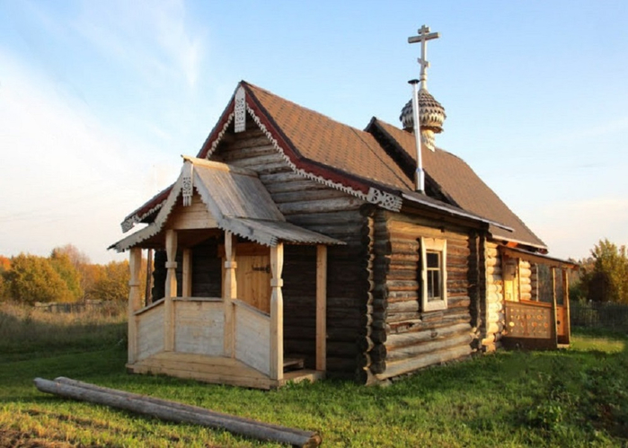 Горня. Часовня Вознесения Господня, вт. пол. XIX в., пер. в 2019 г. (700x499, 323Kb)