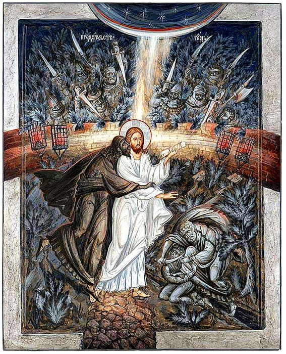 Поцелуй иуды художник Виктор Довнар (567x700, 632Kb)