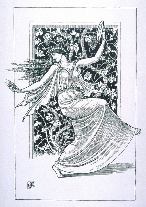 1894 Dancing Nymph. Medium. Lithograph on laid paper (493x700, 152Kb)