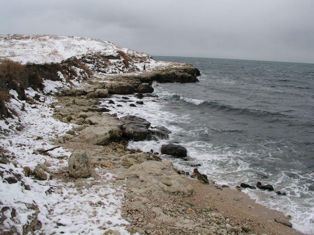 Черное Море Зимой Фото