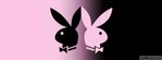 [+] ?- Black n Pink Playboy Bunny