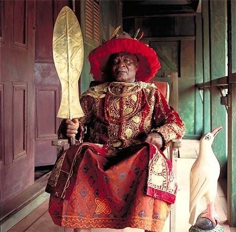 EL HADJ SEIDOU NJIMOLUH NJOYA Sultan of Fumban and Mfon of the Bamun Cameroun 