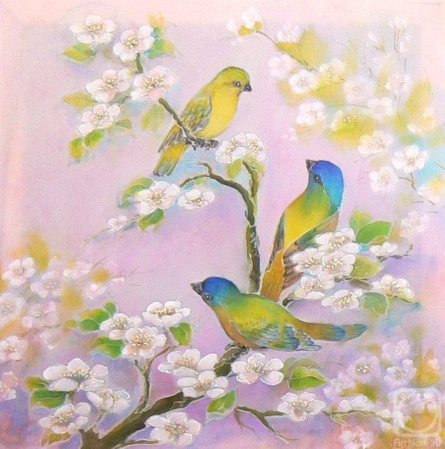 Весенний мотив рисунок