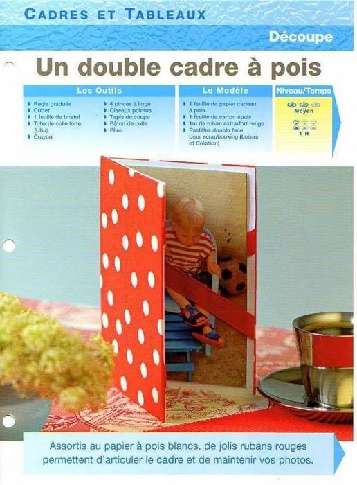 cadre double - fournitures