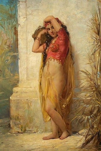 Bernard "Harem Girl with Tambourine"