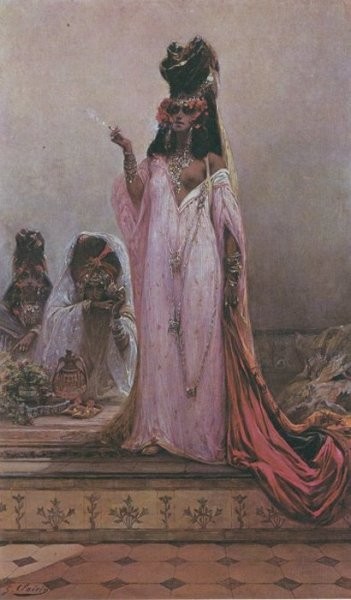 "Harem Woman" Georges Jules Victor Clairin