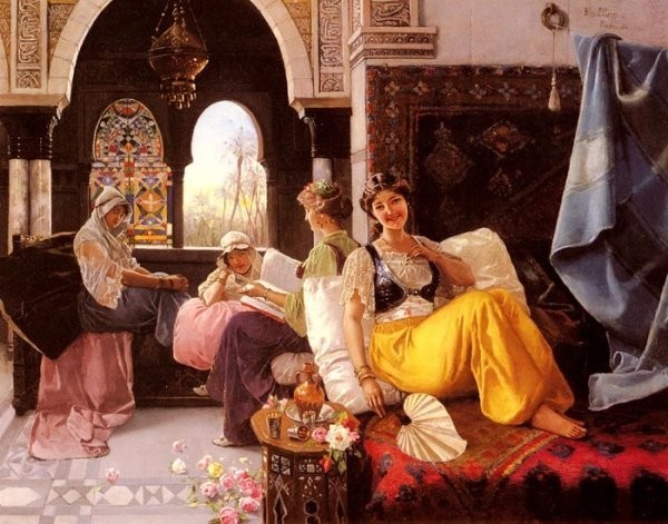 Quintana Blas Olleras y "A Harem Scene"